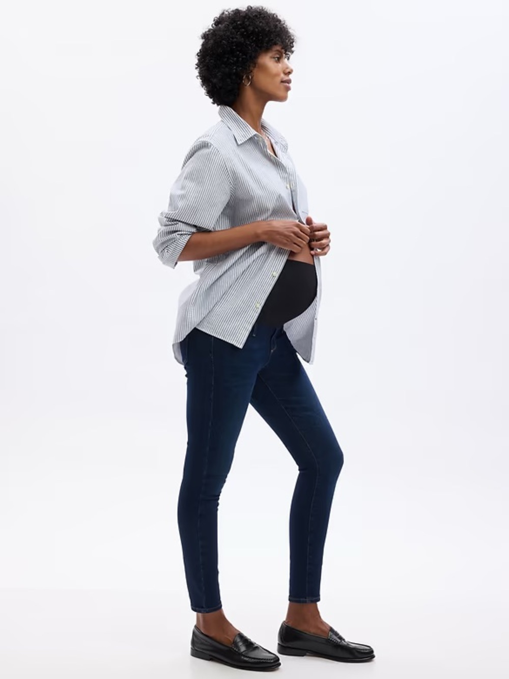 GAP Maternity Full-Panel True Skinny Jeans Dark Indigo Size 29/8R